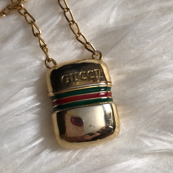 Gucci Jewelry - RARE❗️VTG Gucci Pill Box Necklace